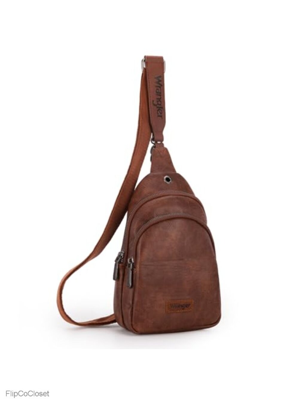 PU Leather Crossbody Sling Bag Chest Fanny Pack Backpack